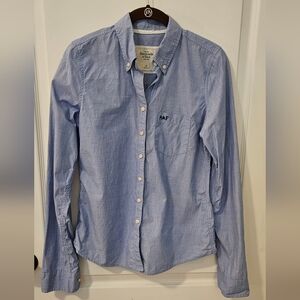 Abercrombie & Fitch Light Blue Casual Shirt